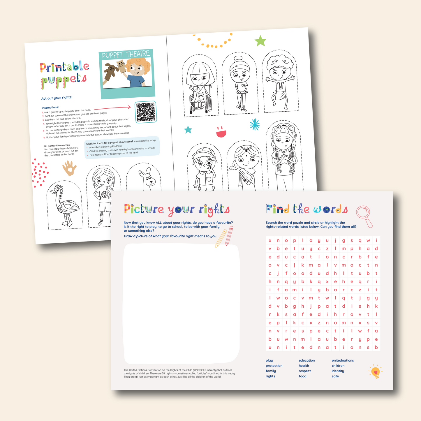 5 PACK - Children's Rights Colour and Learn - Activity Book