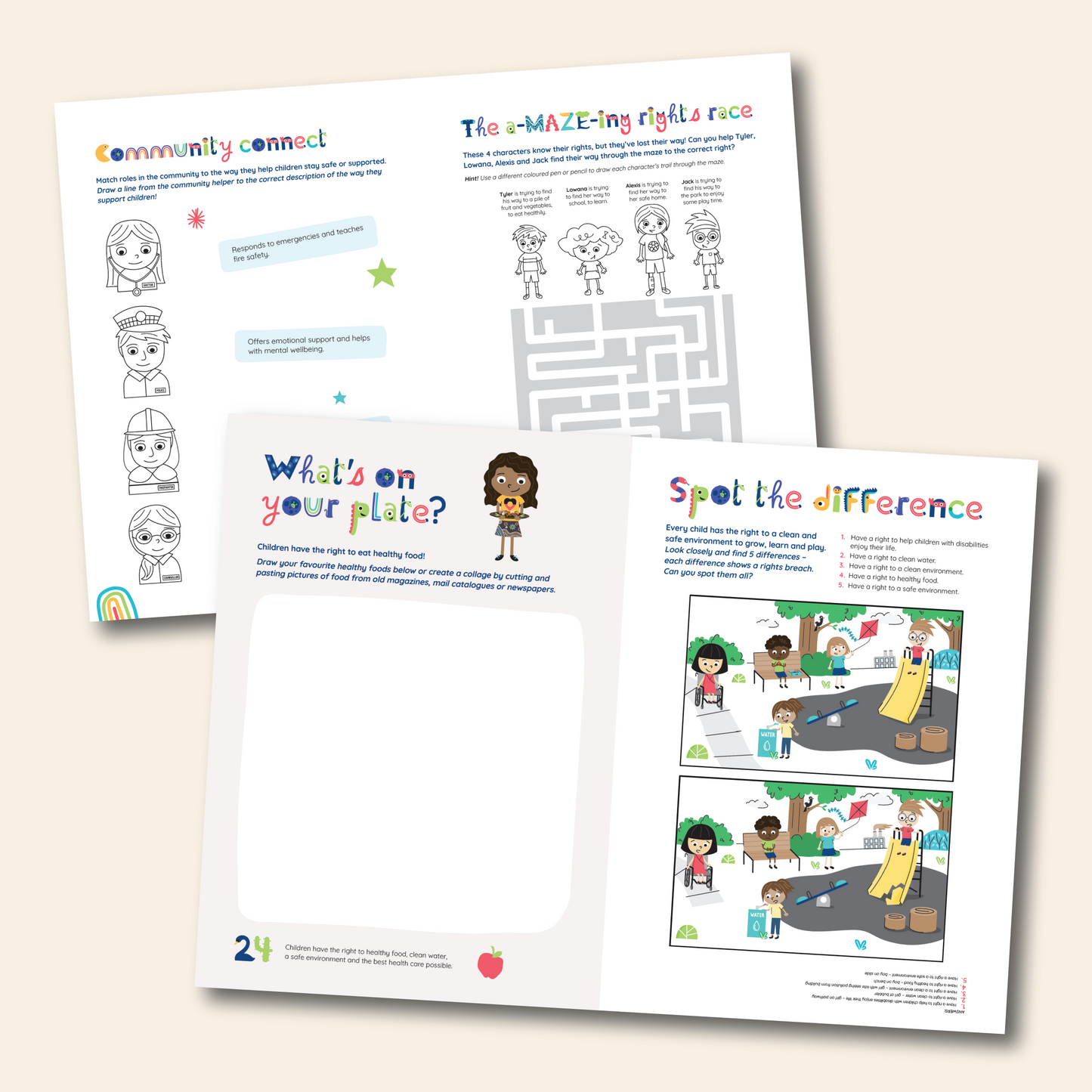 PRE-ORDER - 5 PACK - Children's Rights Colour and Learn - Activity Book