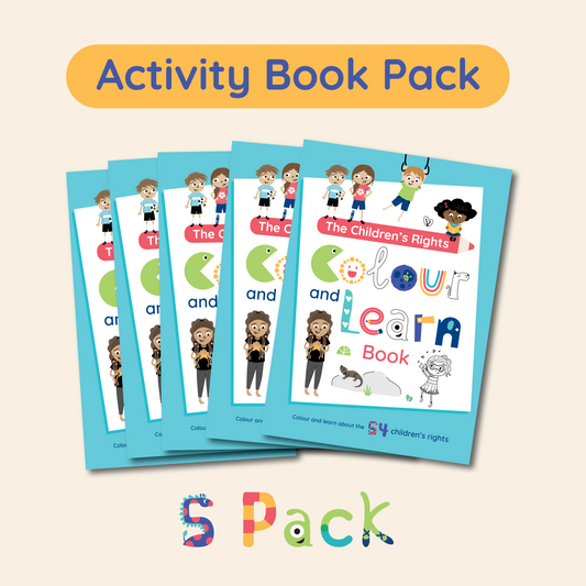 PRE-ORDER - 5 PACK - Children's Rights Colour and Learn - Activity Book